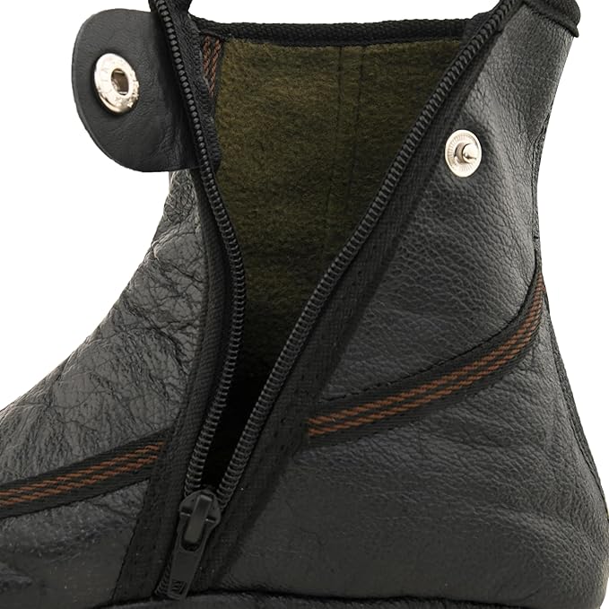 Winter Leather Socks |Khuffain Black/Brown - Image 2